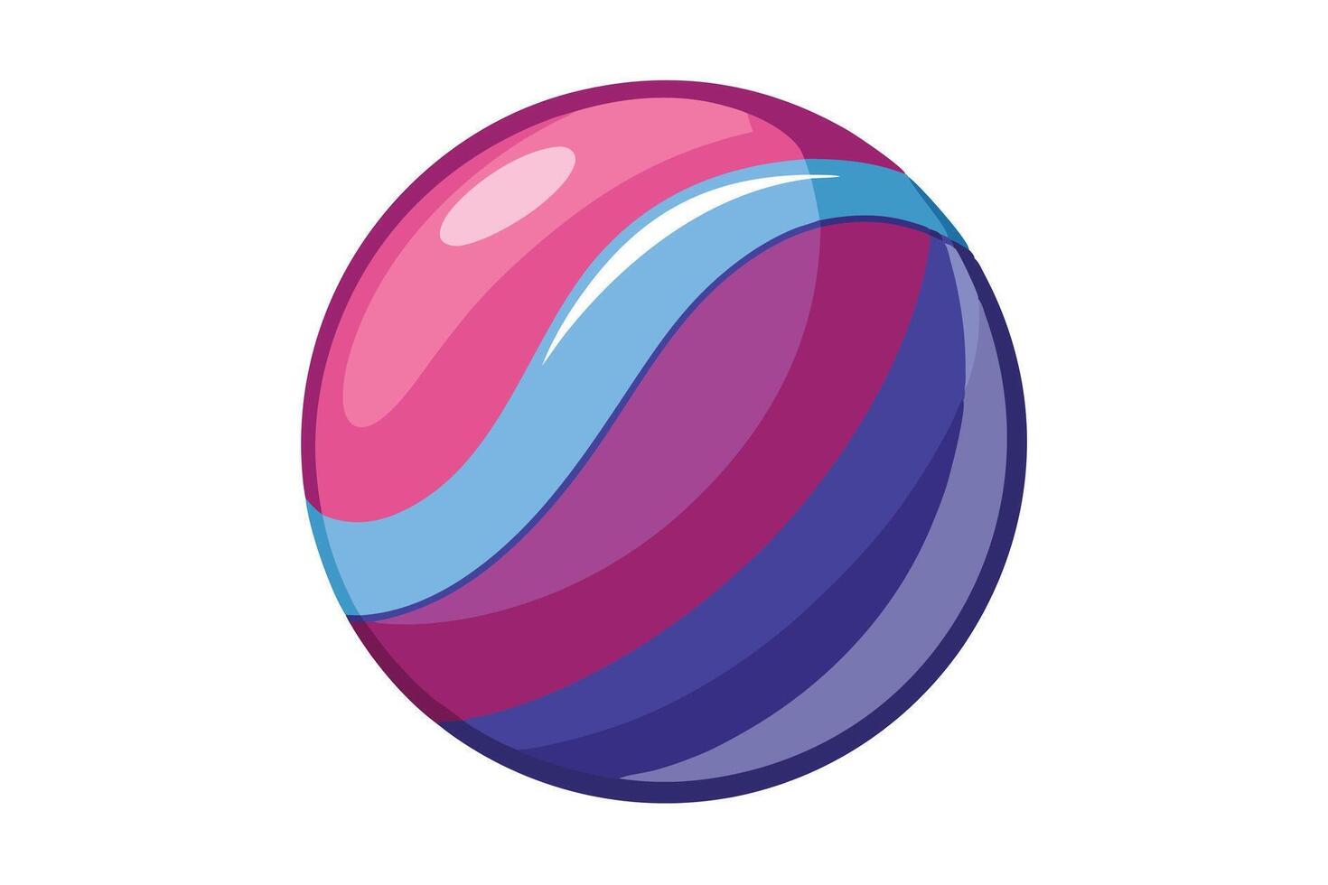 A Multicolored Marble Illustration vector