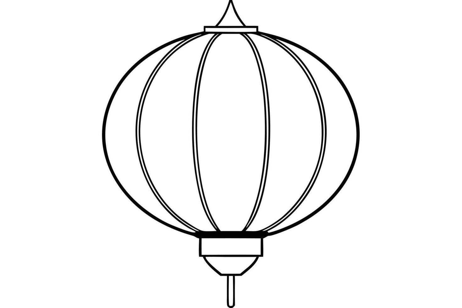 illustration of a decorative hanging lantern vector