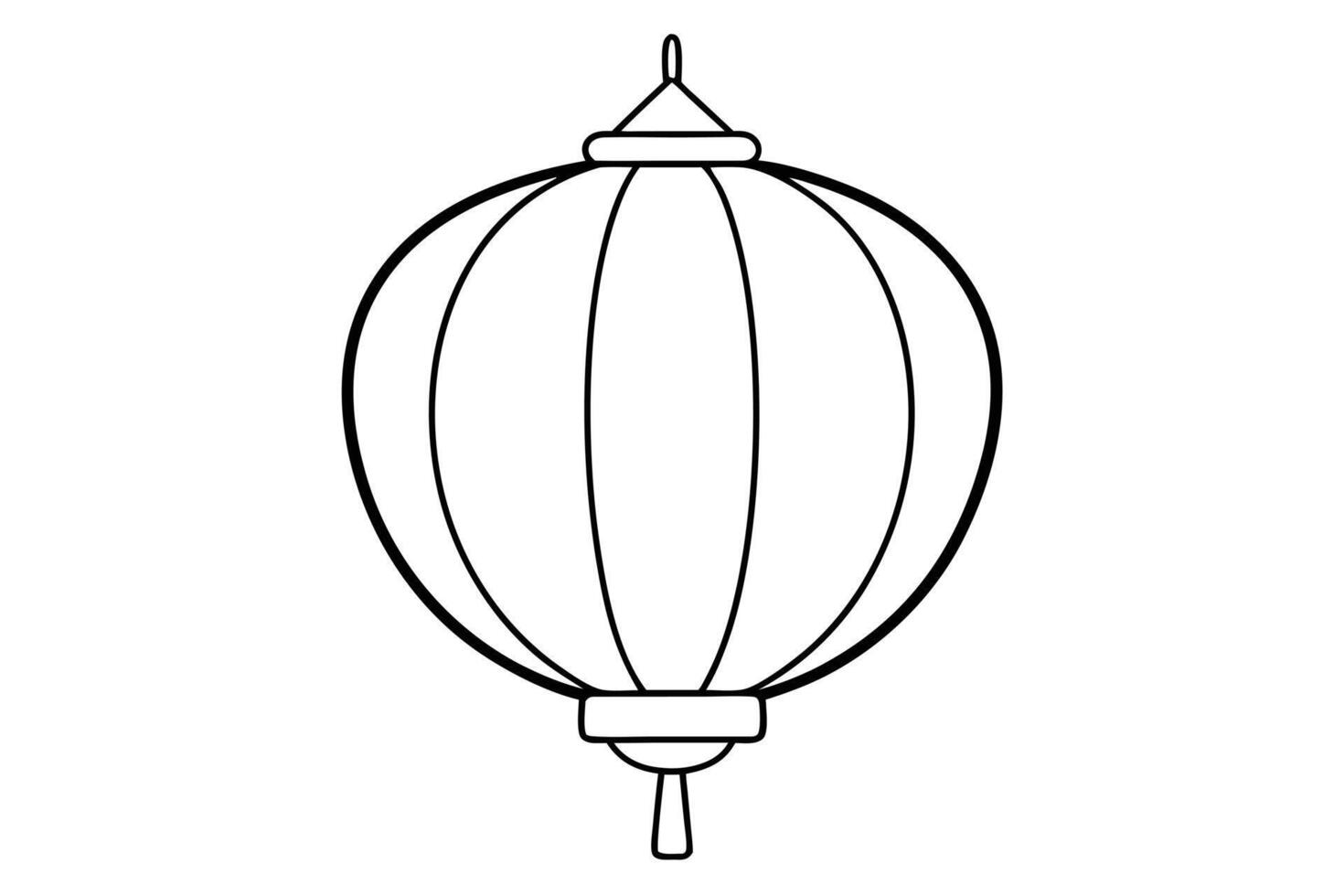 A illustration of a decorative hanging lantern vector