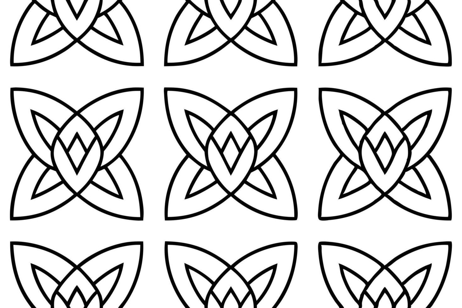 A Floral Pattern Design in Adobe Illustrator vector
