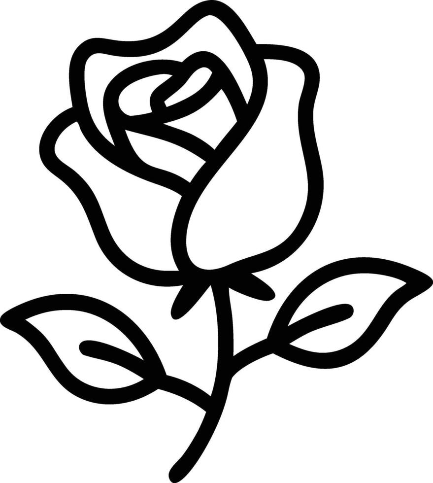 Rose Illustration in Adobe Illustrator vector
