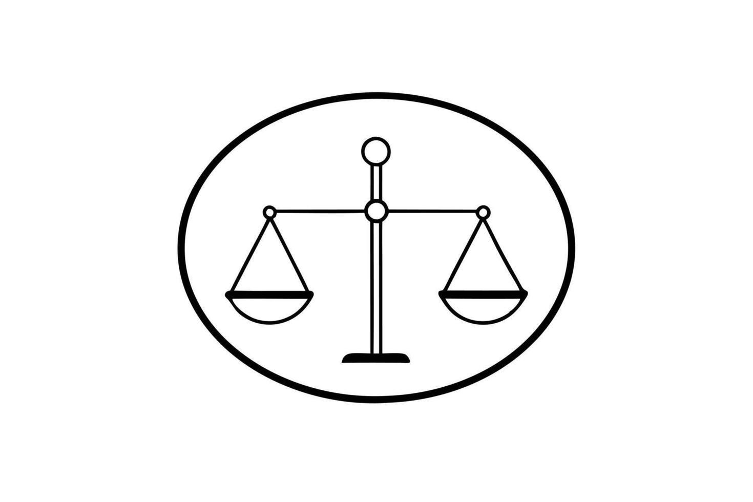 Illustration of a Balance Scale vector