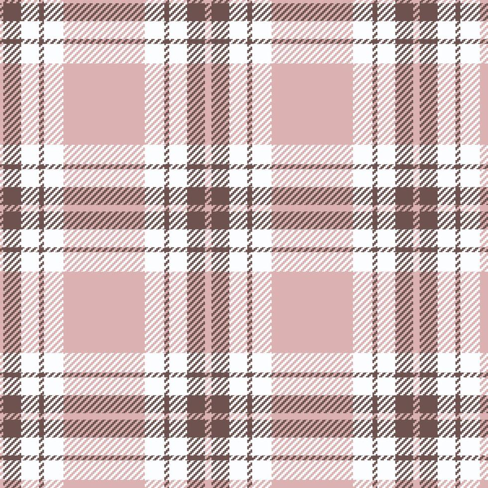 Earthy Pink-Brown Interlaced Plaid Design vector
