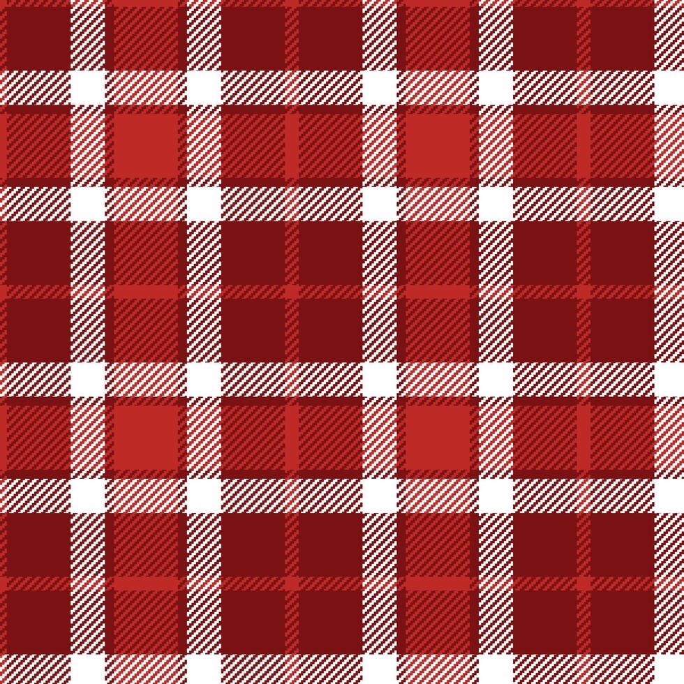 Yuletide Crimson-Alabaster Tartan Texture vector