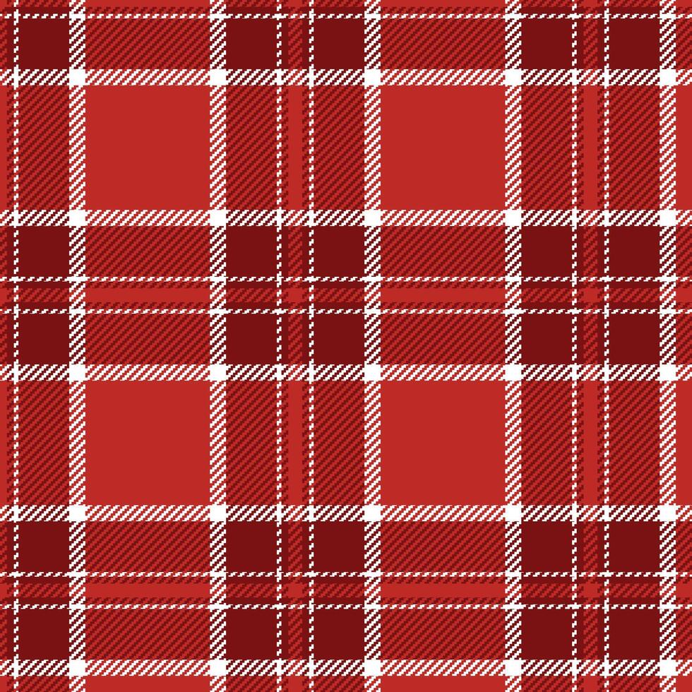 Festive Garnet-White Herringbone Plaid vector