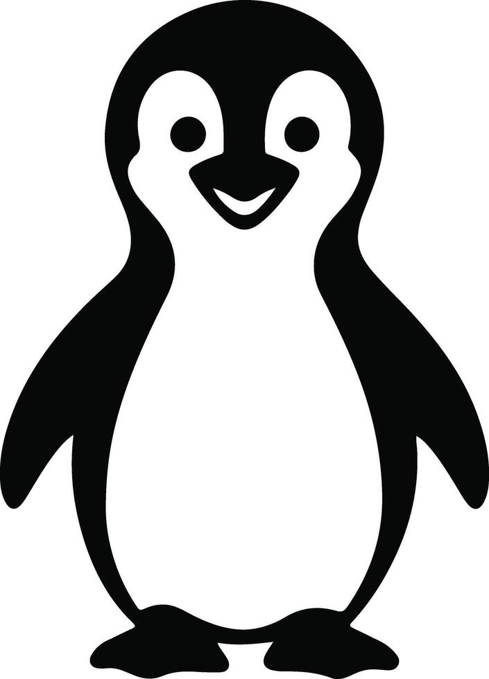 Cute Penguin Artwork for Creativity vector