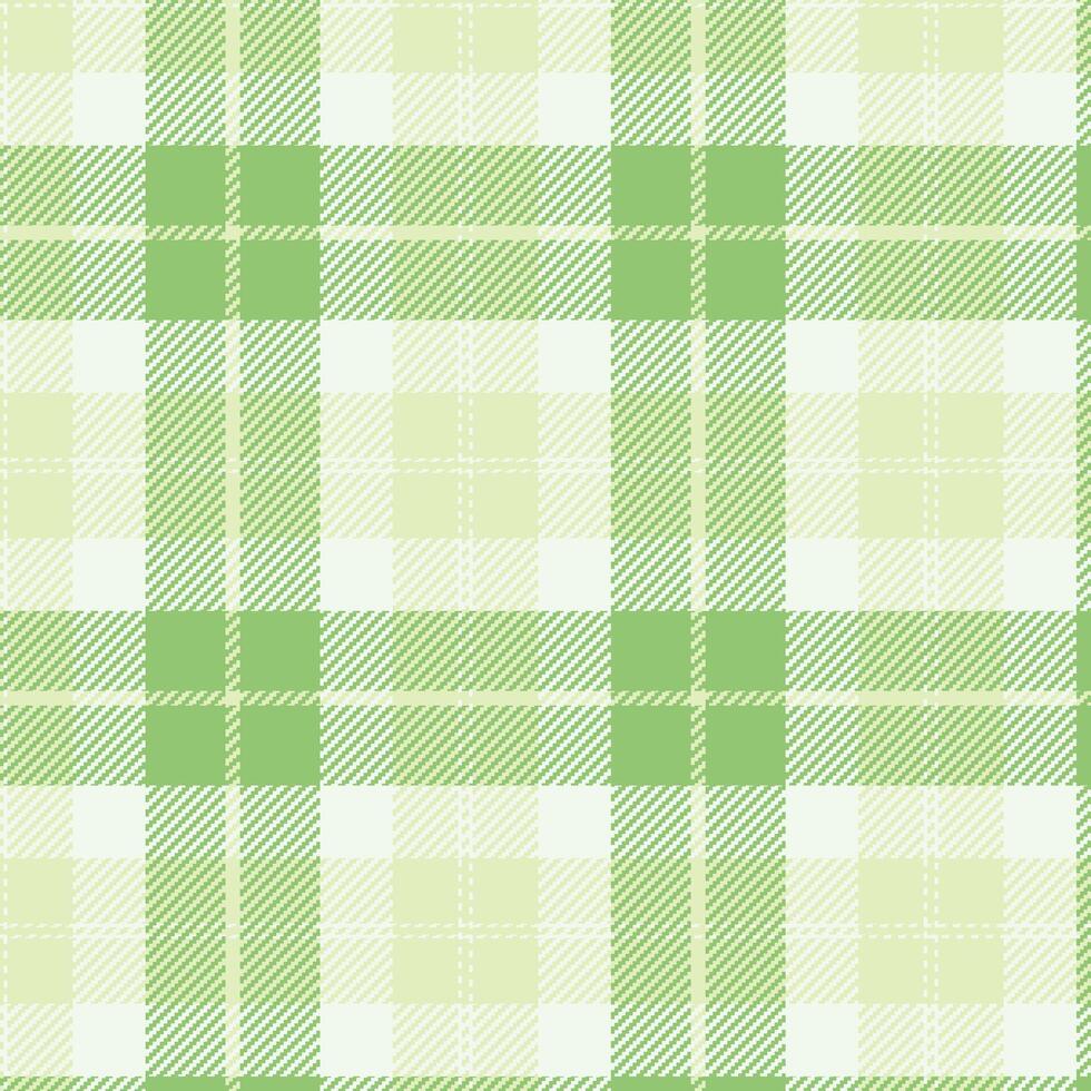 Fresh Pastel Green Tartan for Clothing Patterns vector