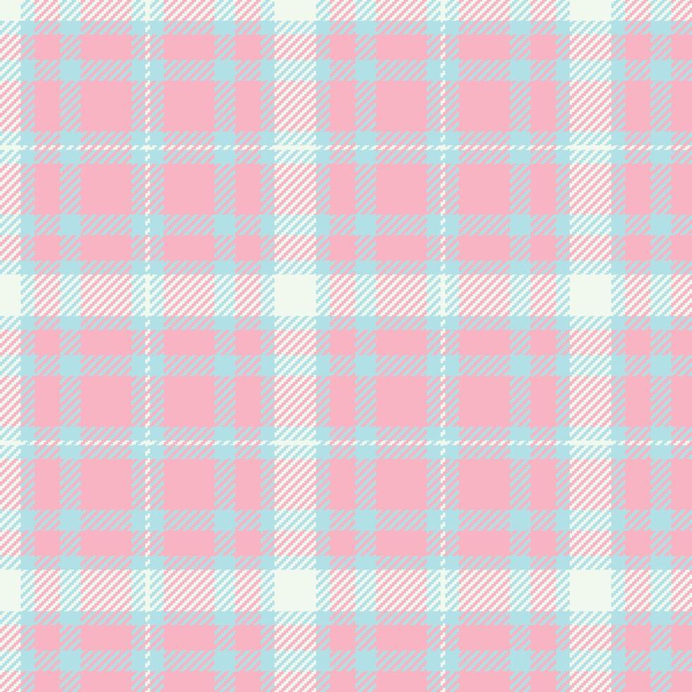 Handcrafted light blue plaid for textile prints vector