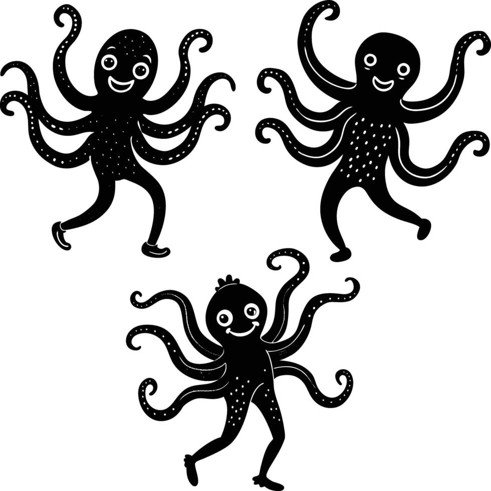 Beautiful Ocean Animals Octopus vector