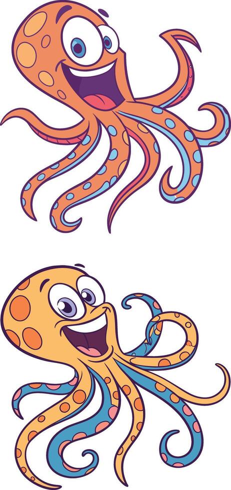 Fascinating Marine Life Octopus vector