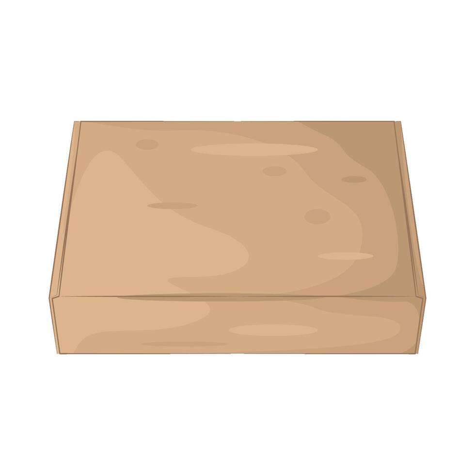 delivery cardboard box vector