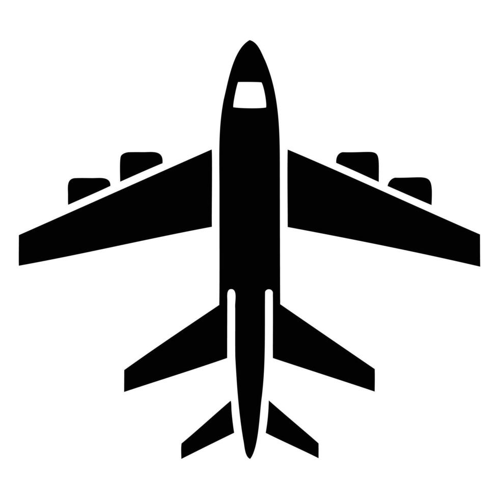 Sleek Airplane Illustration vector