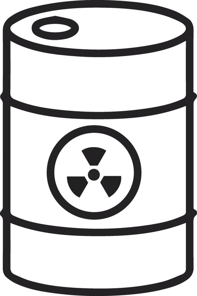oil barrel icon with warning signal illustration vector