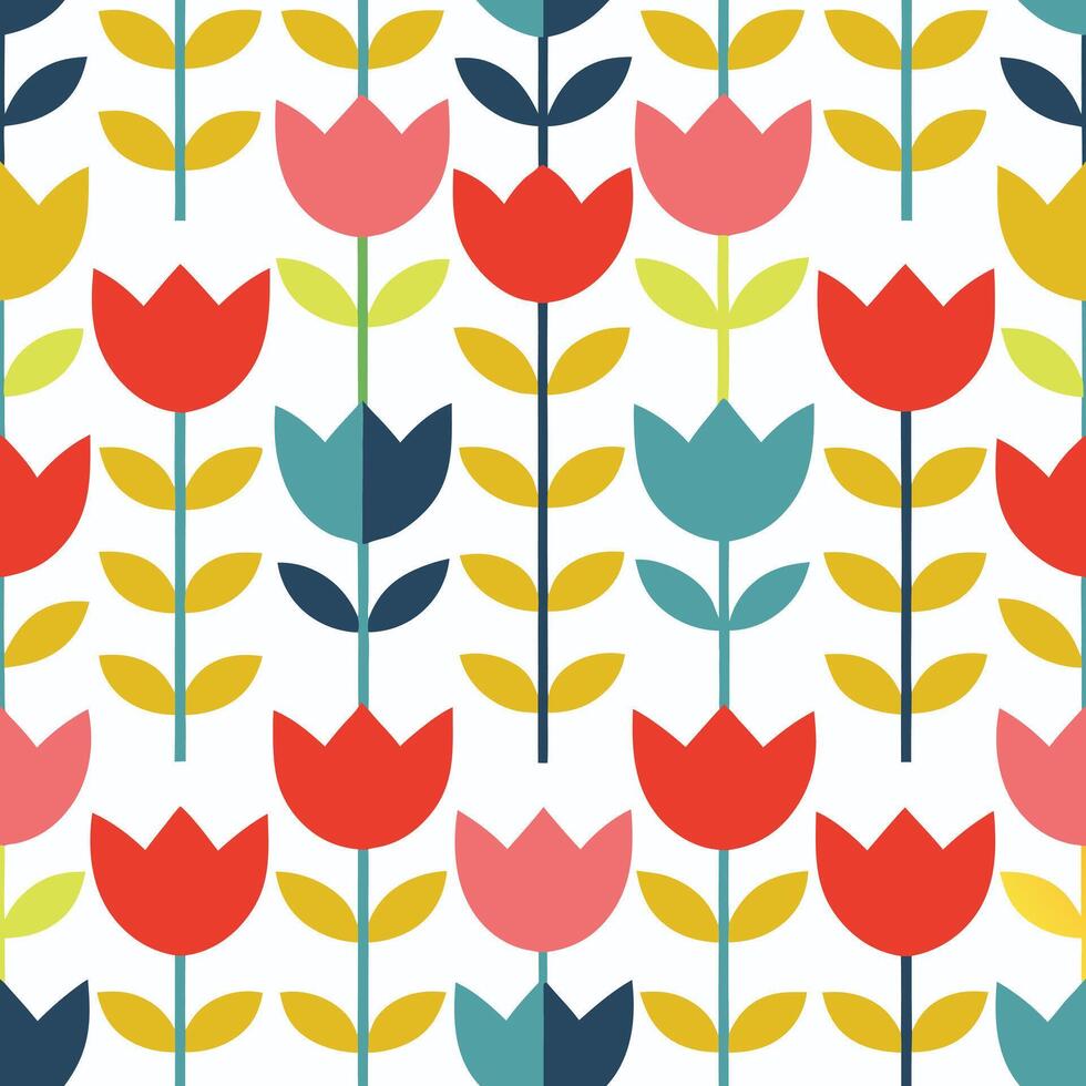Beautiful Abstract Floral Pattern. vector