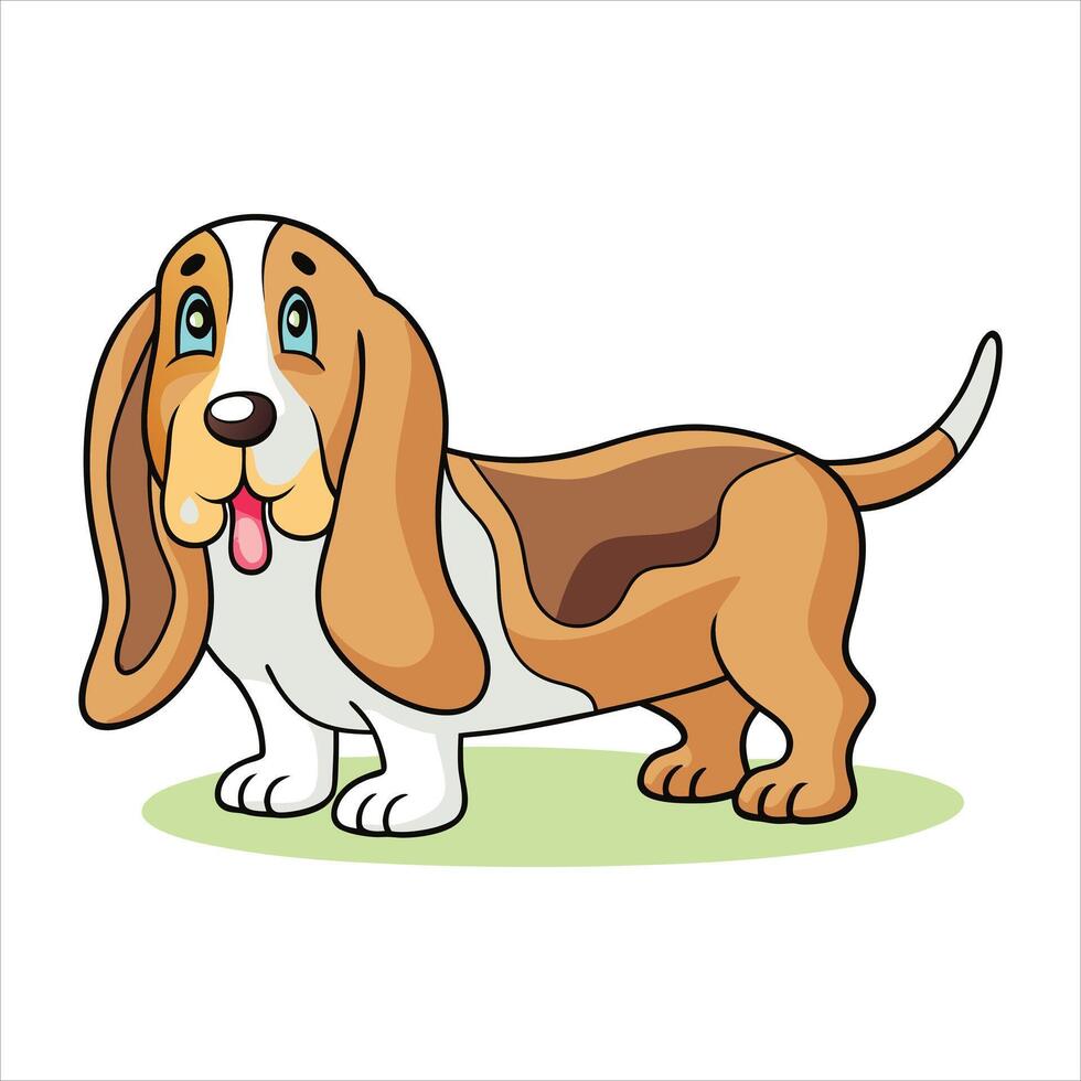Basset Hound Chronicles dog vector