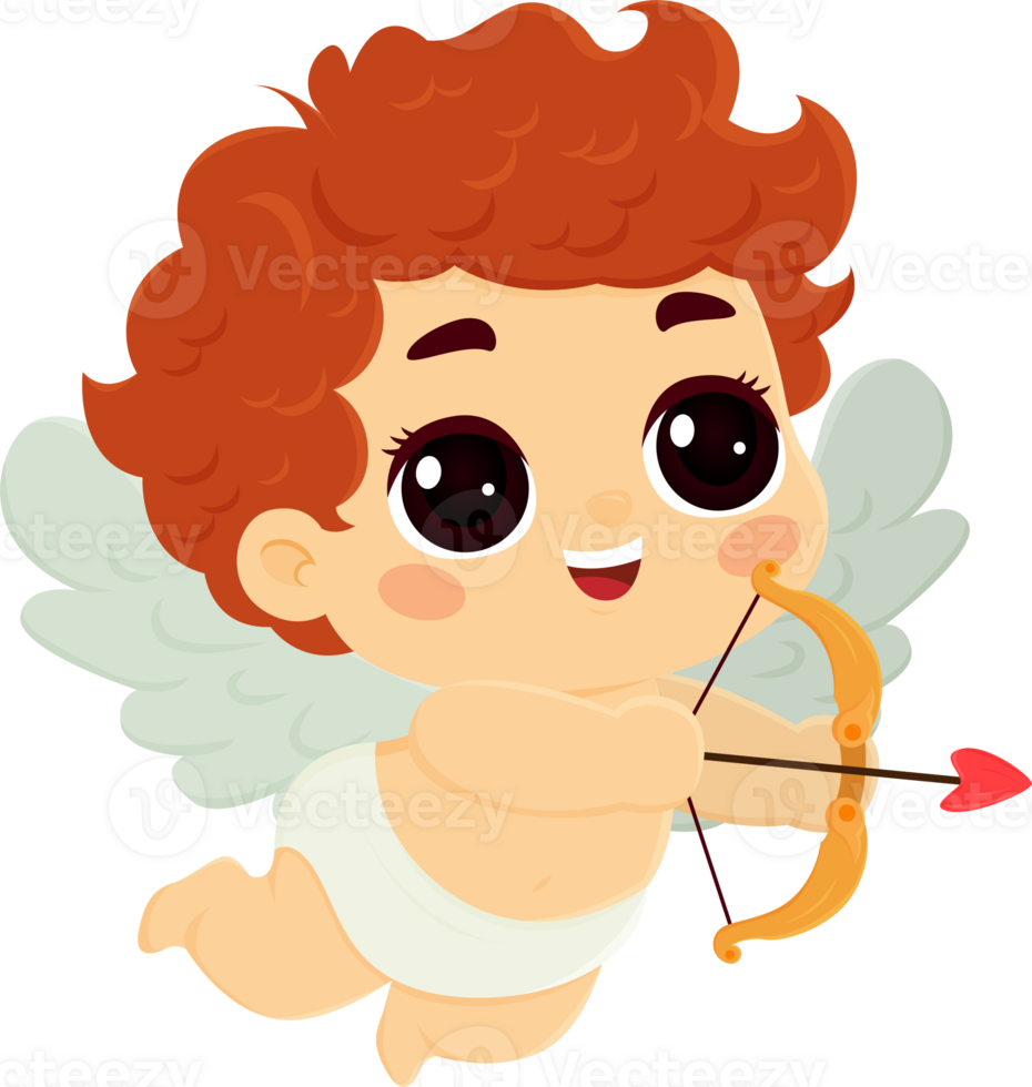 cupid character cute cartoon for love valentine illustration design png