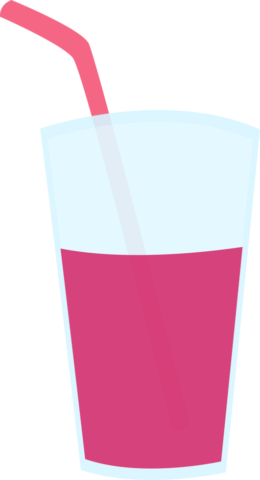 A refreshing glass of milk with a straw png