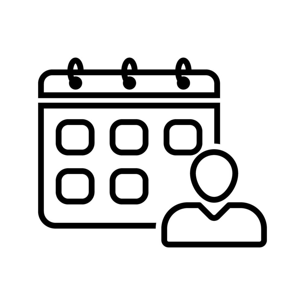 illustration of meeting schedule vector