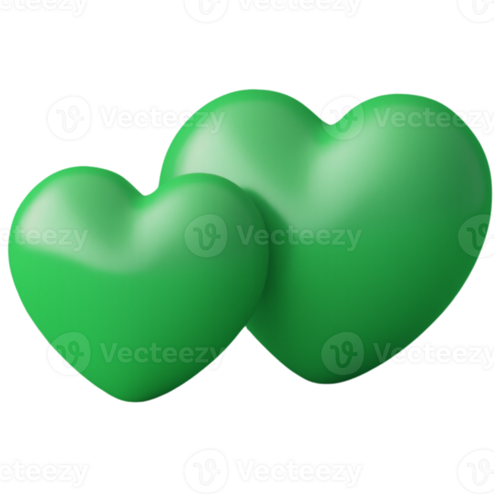 Double Green Love for Valentine's Day png
