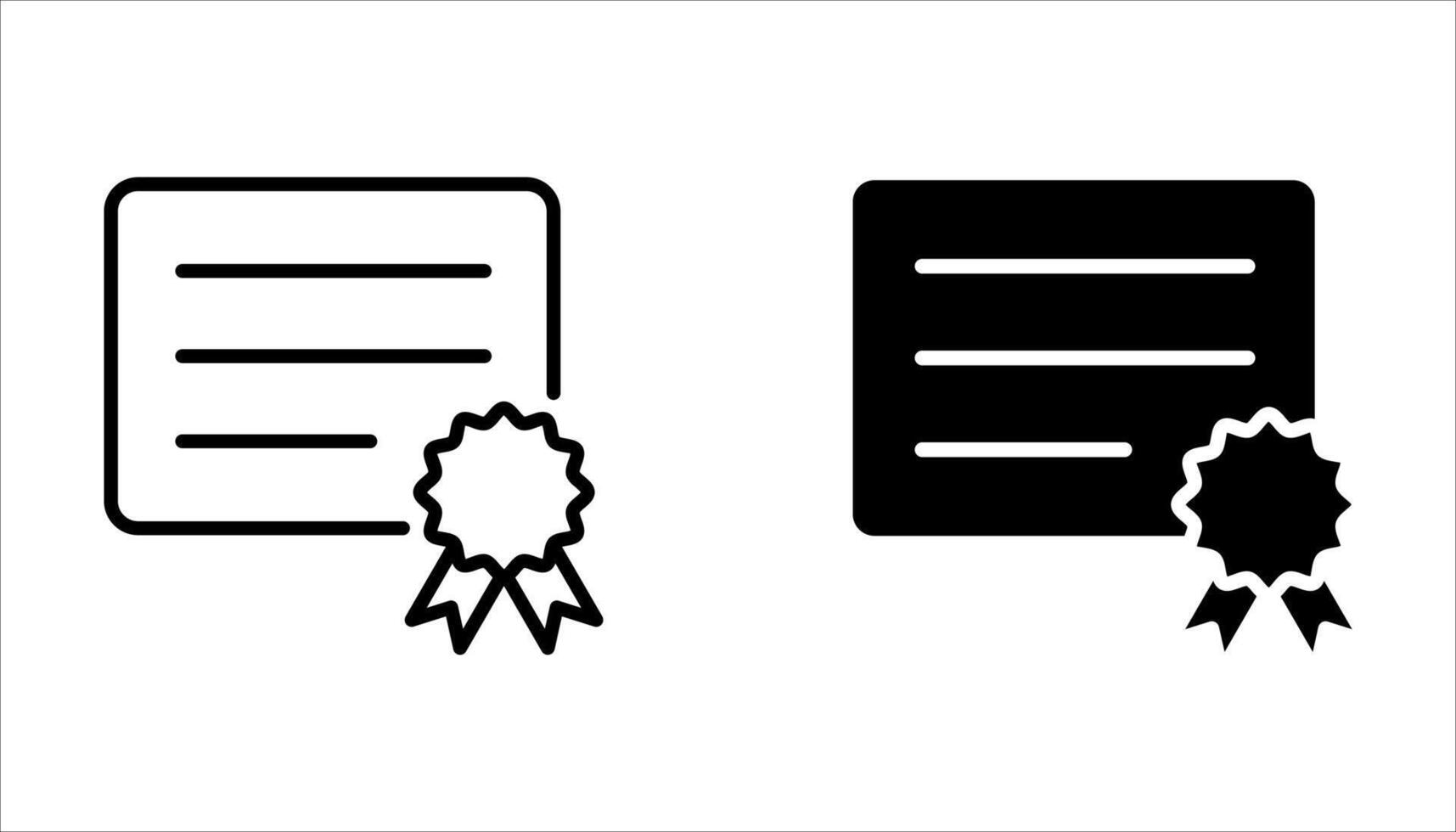 certificate icon set, on white vector