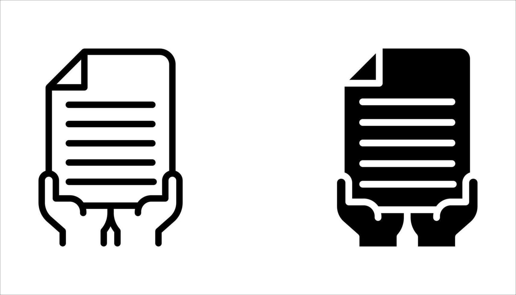 contract icon set on white vector