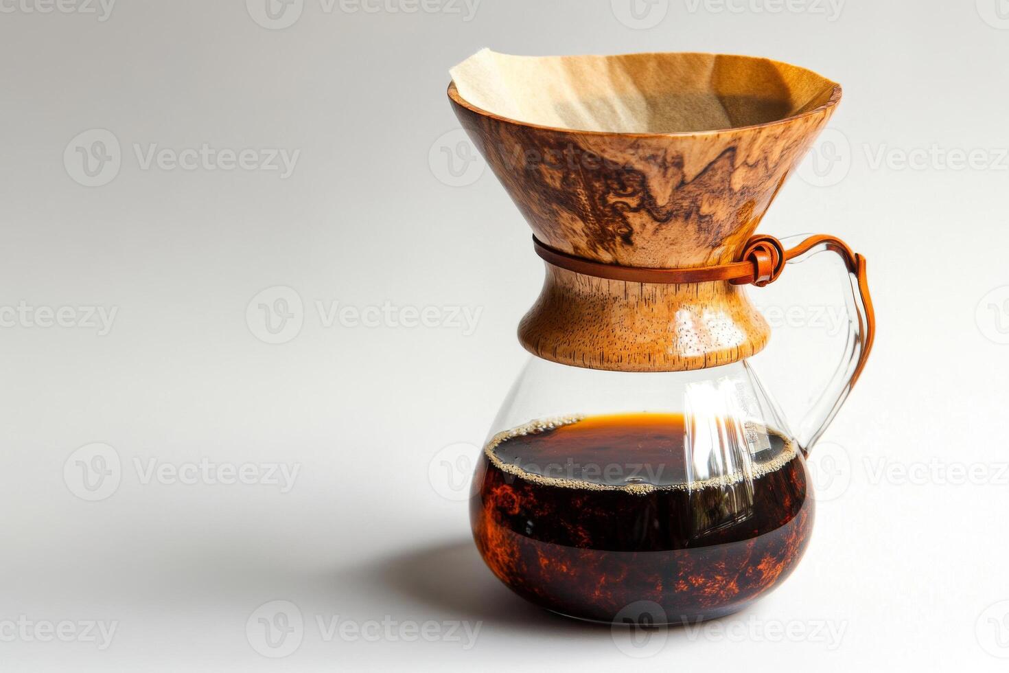 Pour-Over Coffee Maker with Glass Carafe photo