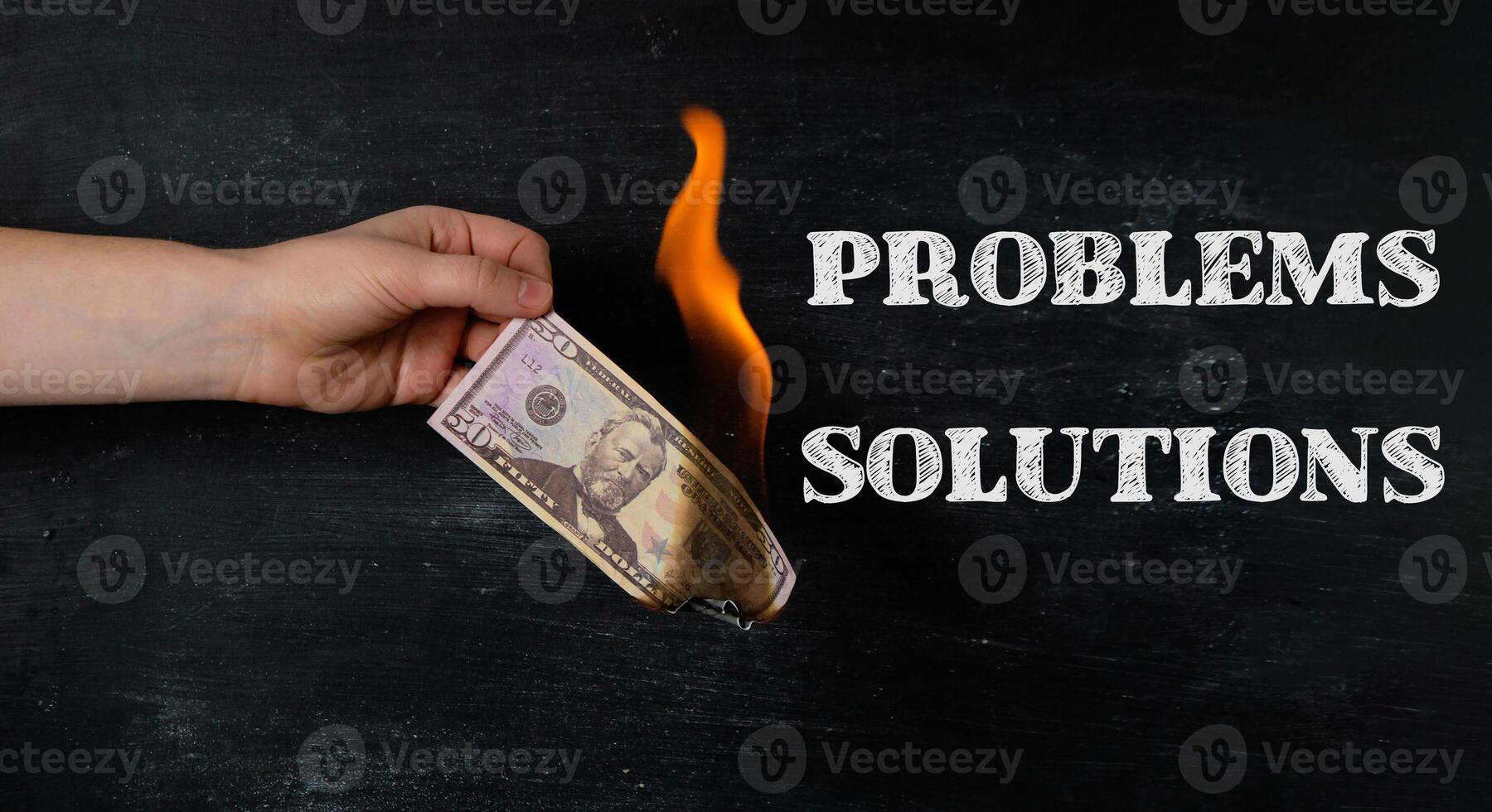 The image conveys the idea that problems can be solved photo