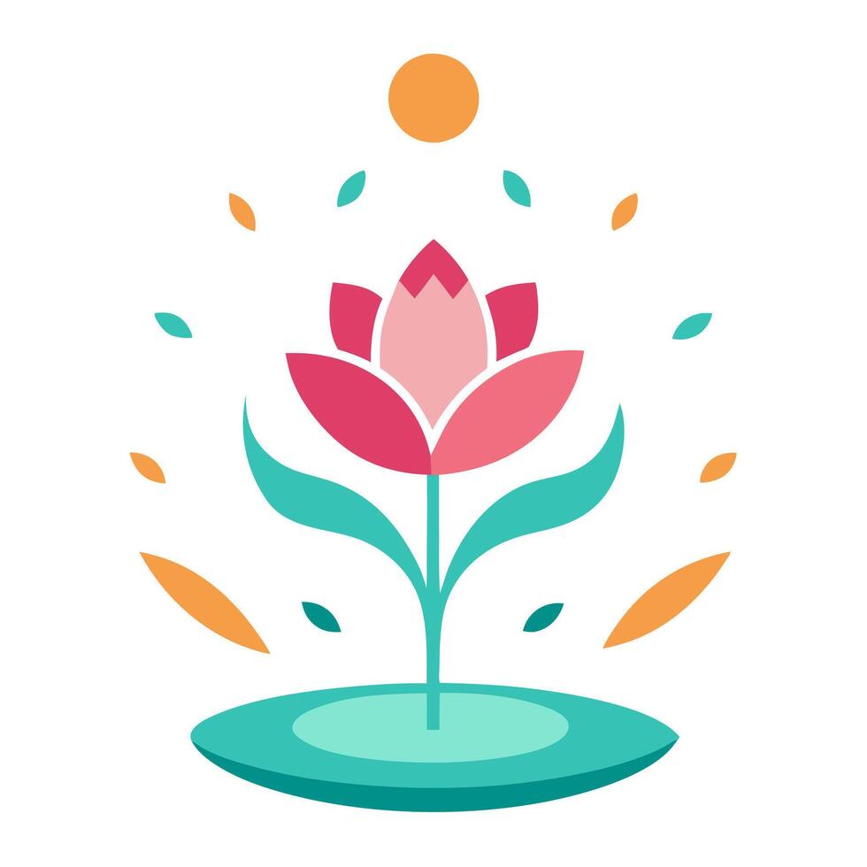Elegant Floral Ornament Design Illustration with Intricate Details vector