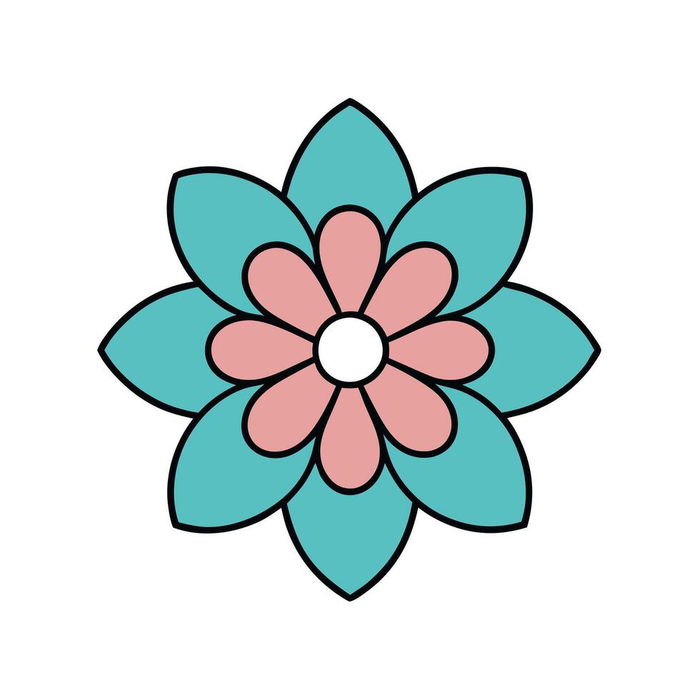 Floral Mandala Design Patterns and Symmetrical Aesthetic vector
