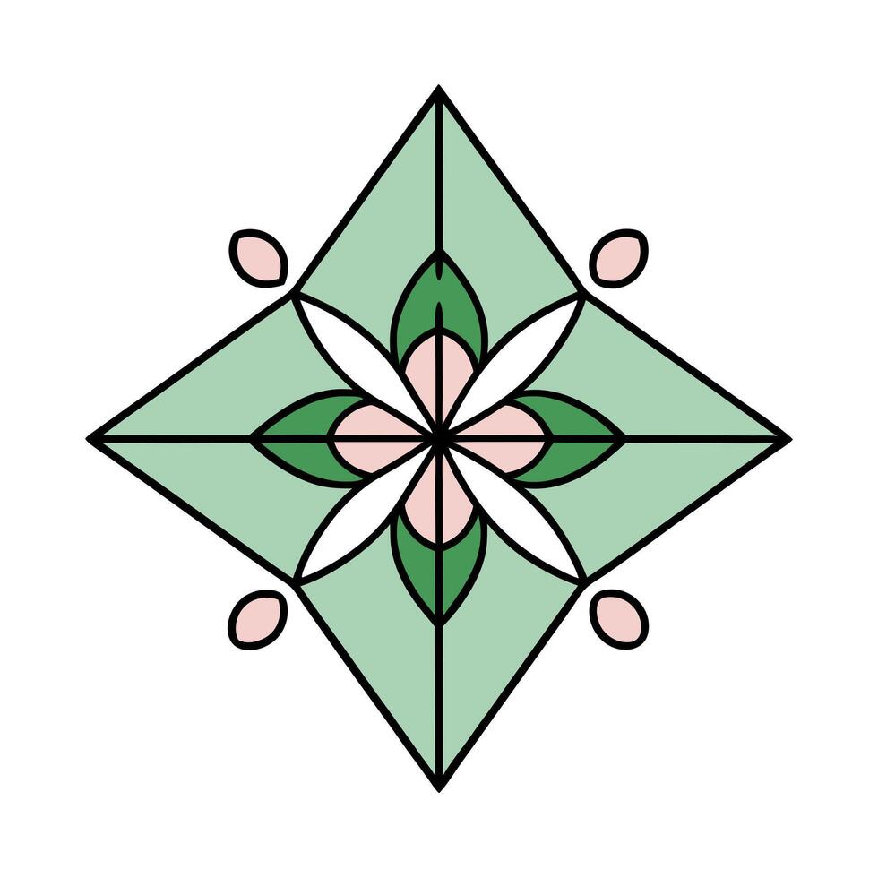 Elegant Floral Decorative Design with Artistic Elements for Layouts vector