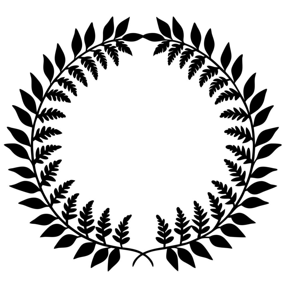 Half Circle Floral Ornament Design with Elegant Botanical Decorative vector