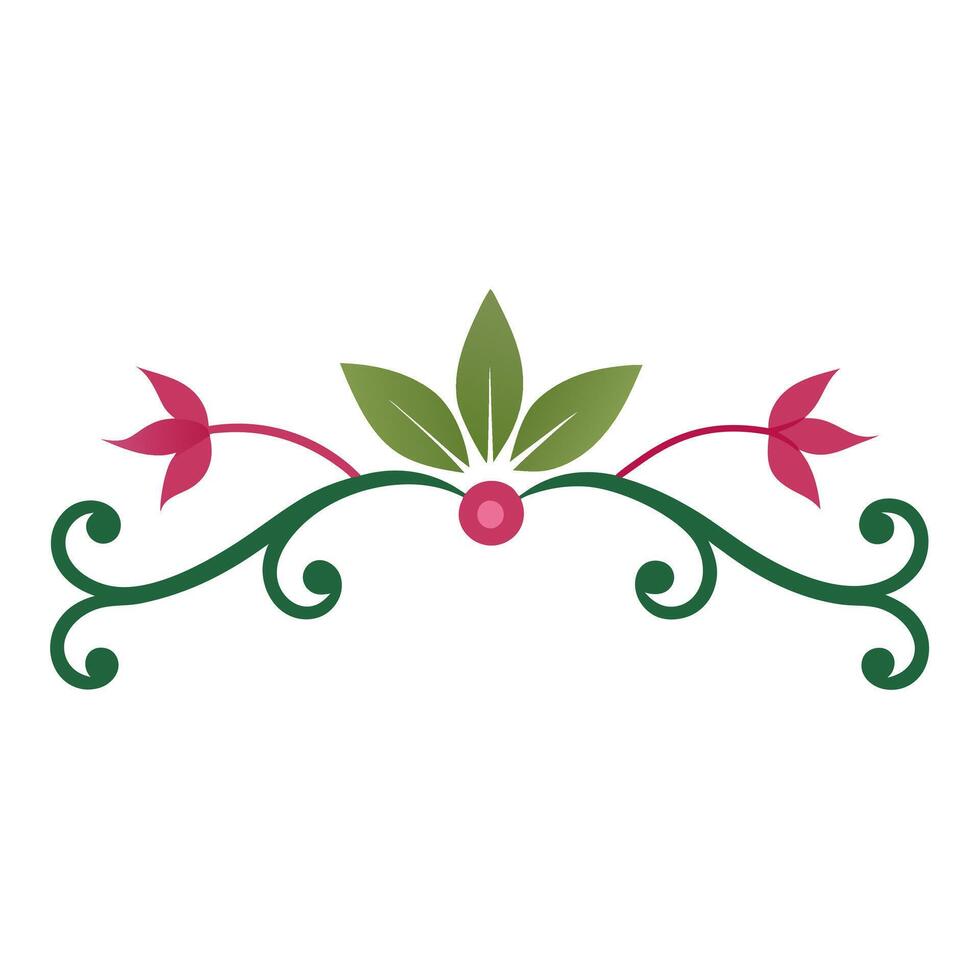 Floral Underline Decorative Elements for Headings and Endings in Elegant Design vector