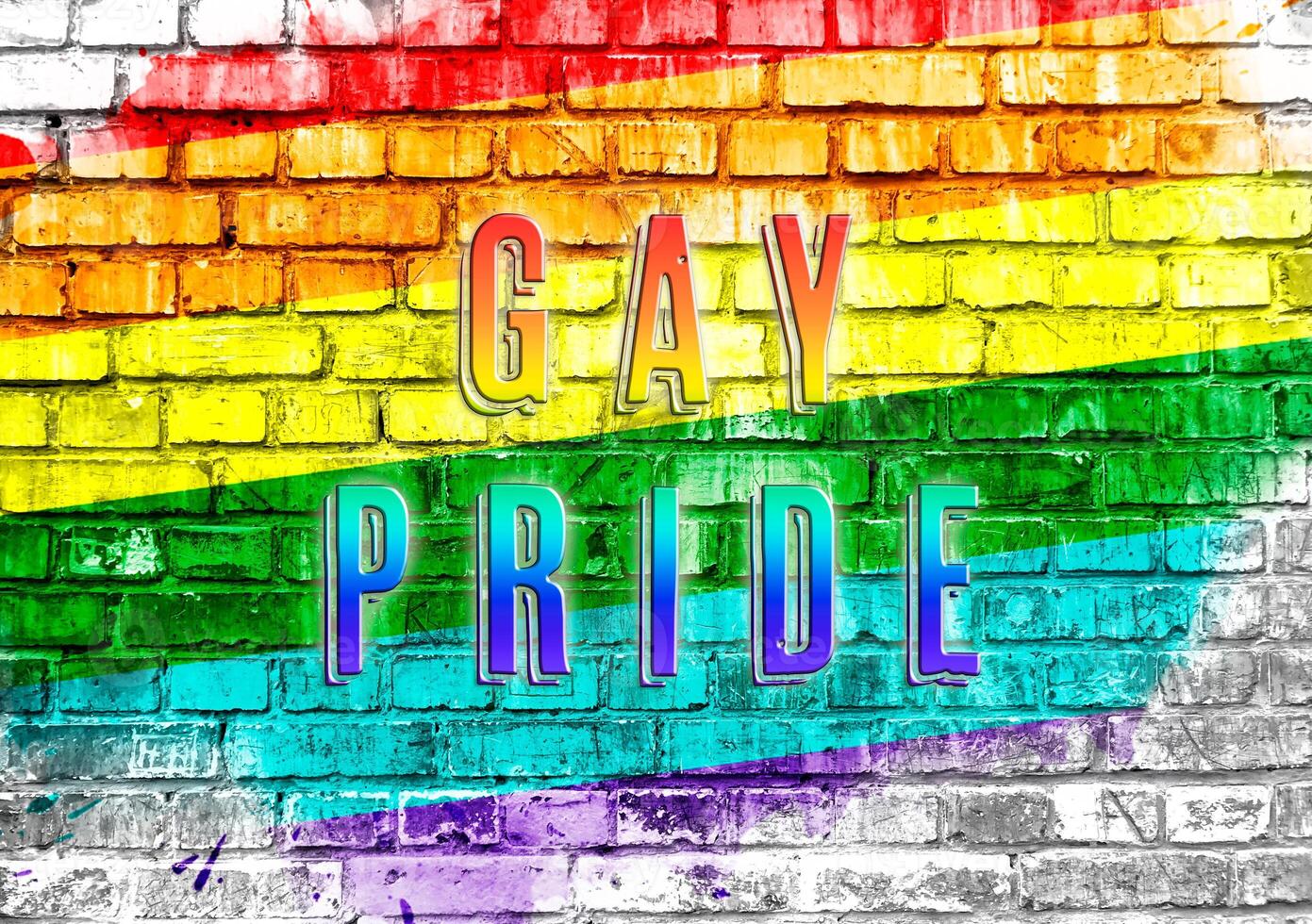 LGBTQ Community Pride Text I am gay photo
