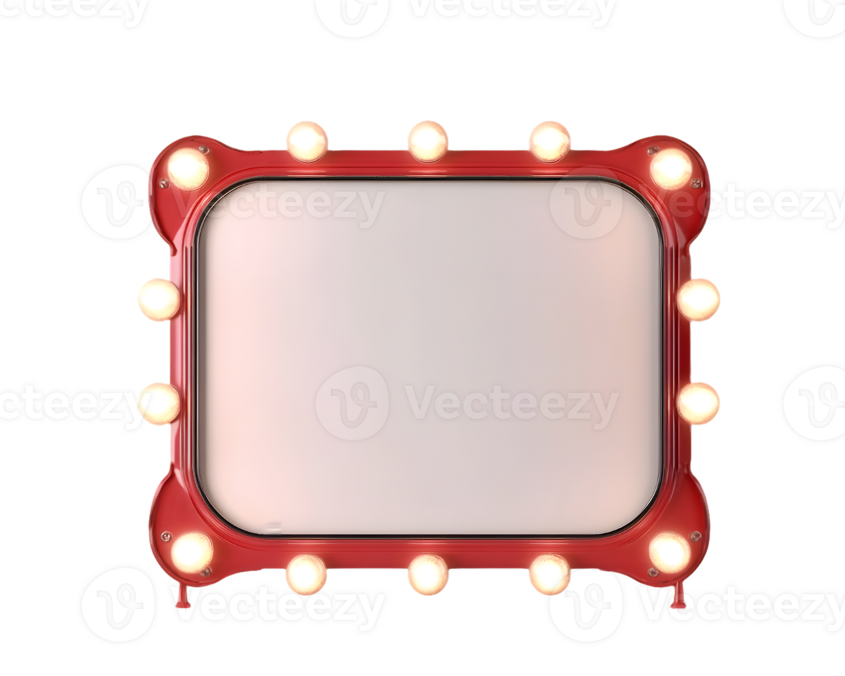 Red Frame with Blank Center png
