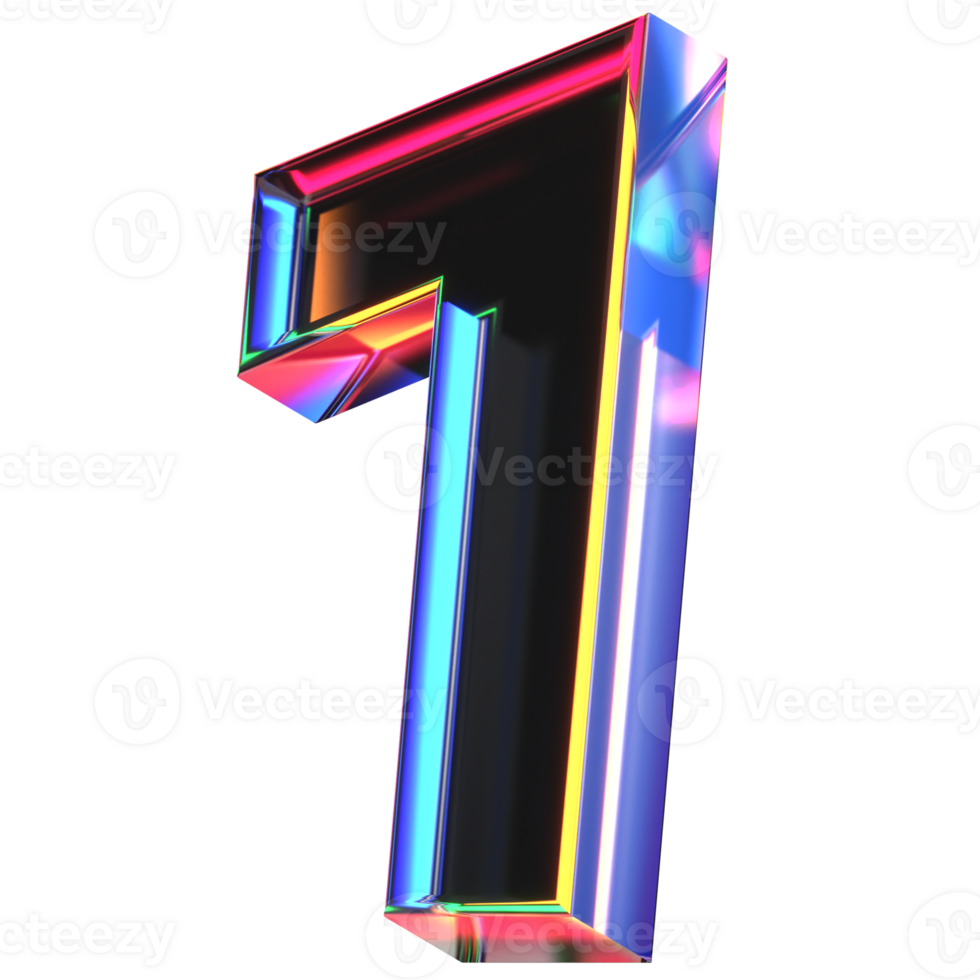 3D icon of a glass character 1 png