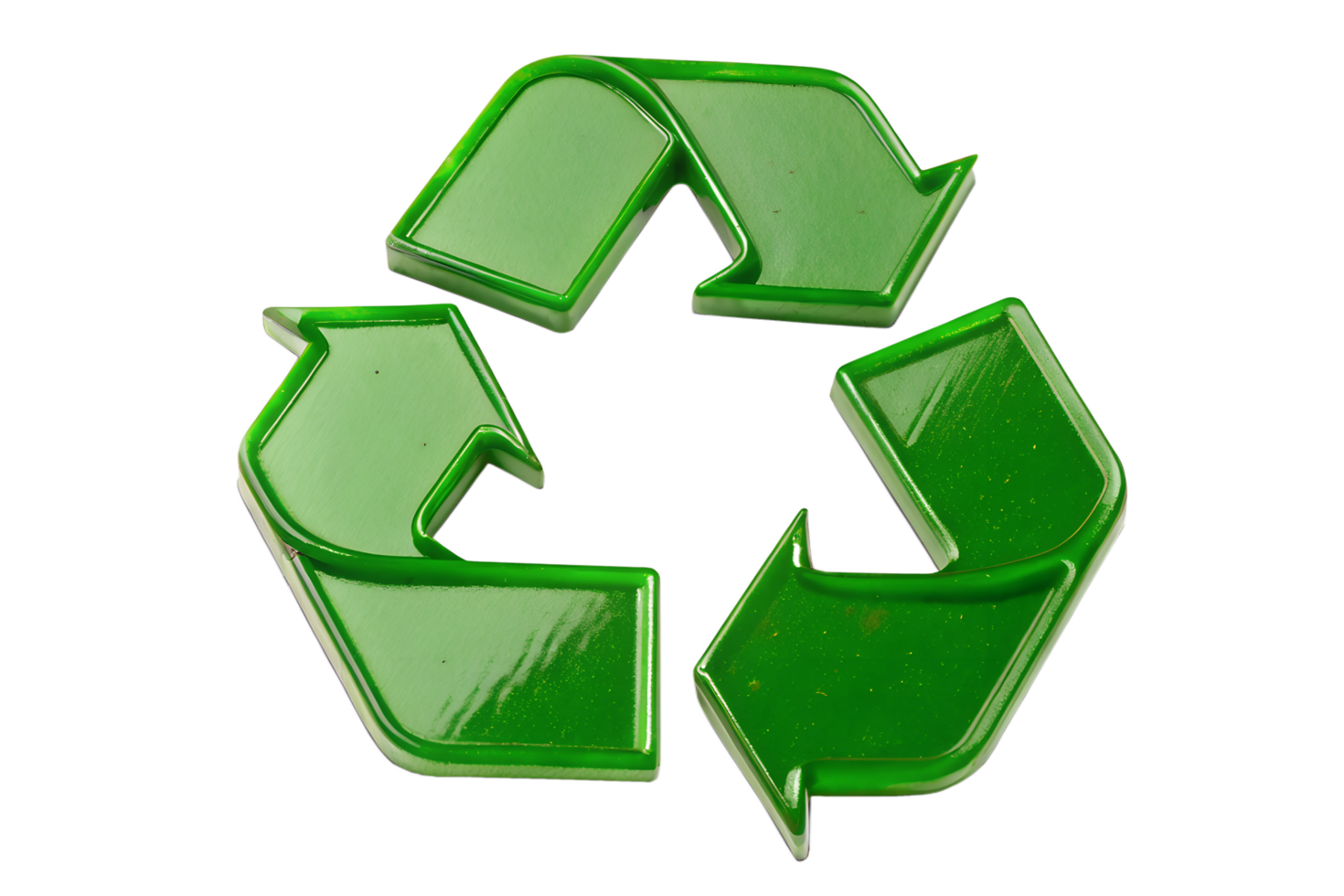 Green Recycle Sign Isolated On Transparent Background png