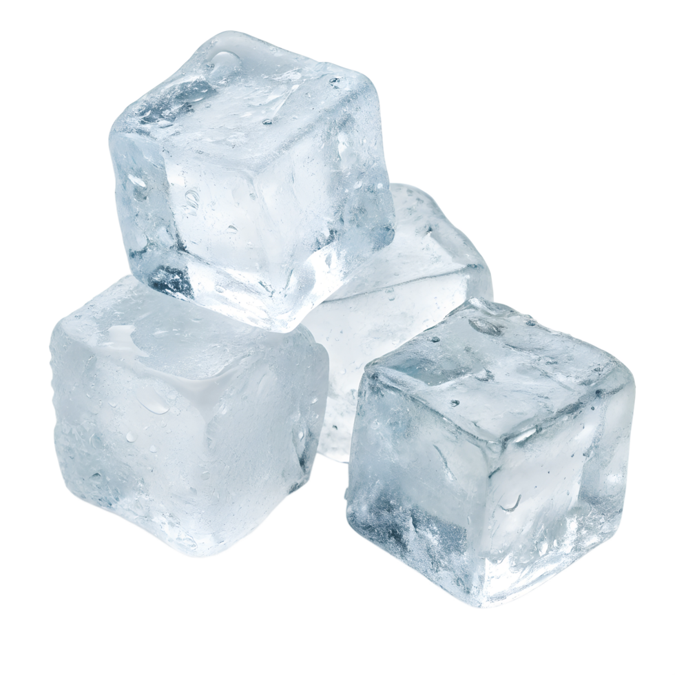 Clear Ice Cubes Cut Out Transparent Background png