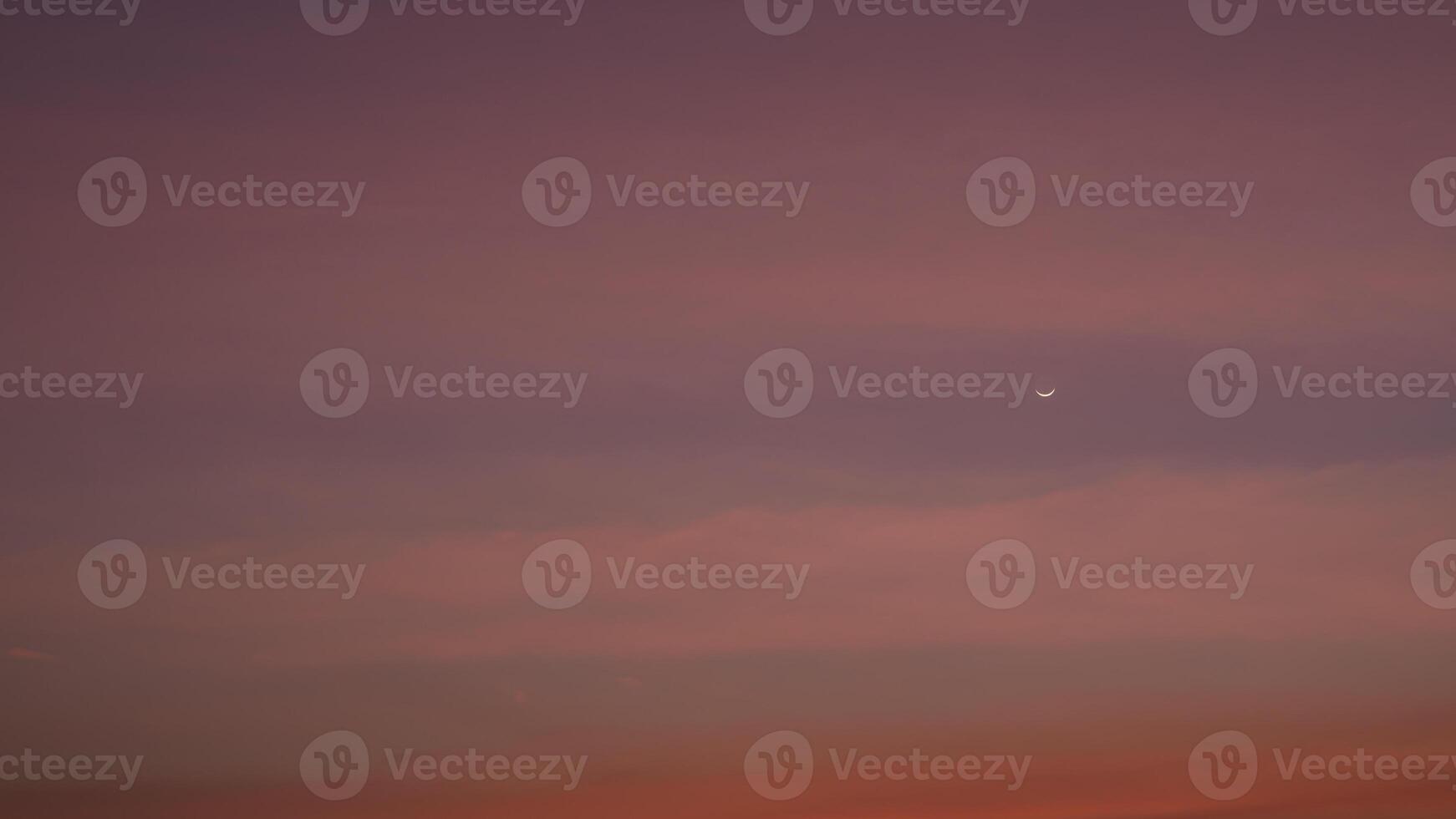 Sunset, Evening sky, Moon and star, Beautiful clouds at dusk over the city, Nature background, Beautiful dark sky and bright white stars, Colorful clouds in summer, Peaceful and beautiful sunset. photo
