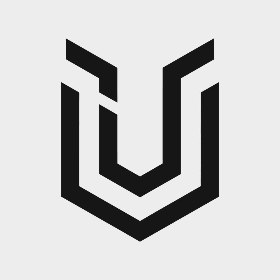 U letter logo, modern logo, company logo vector