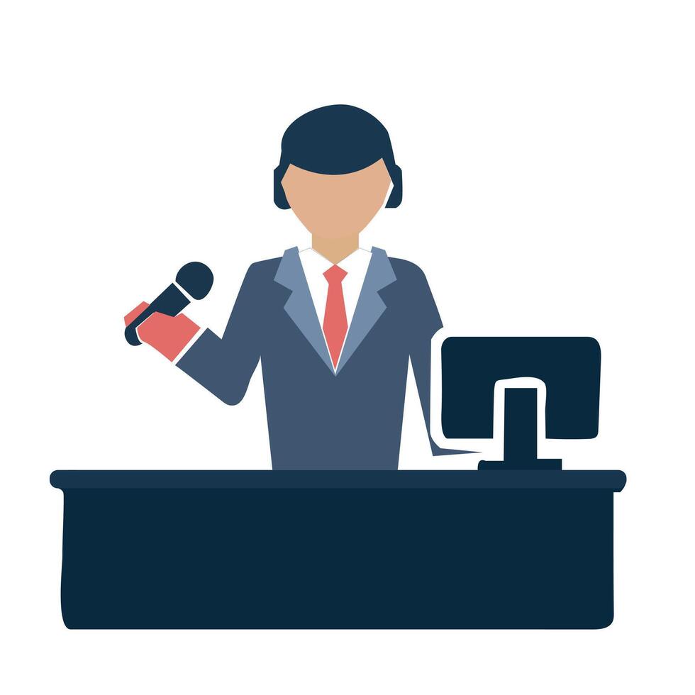 Man using laptop vector