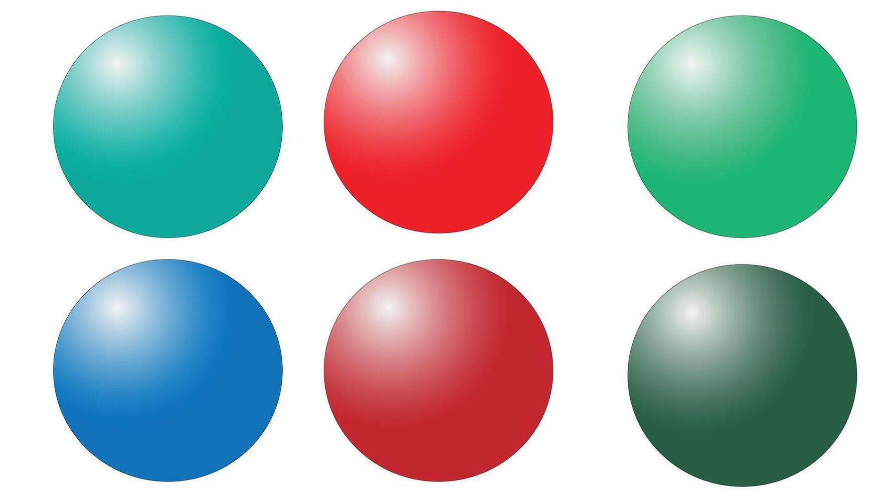 Set of colorful Balls vector