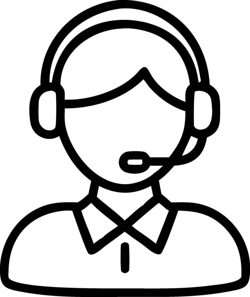 Customer Service Icon Design for Support, Assistance, and Client Interaction vector