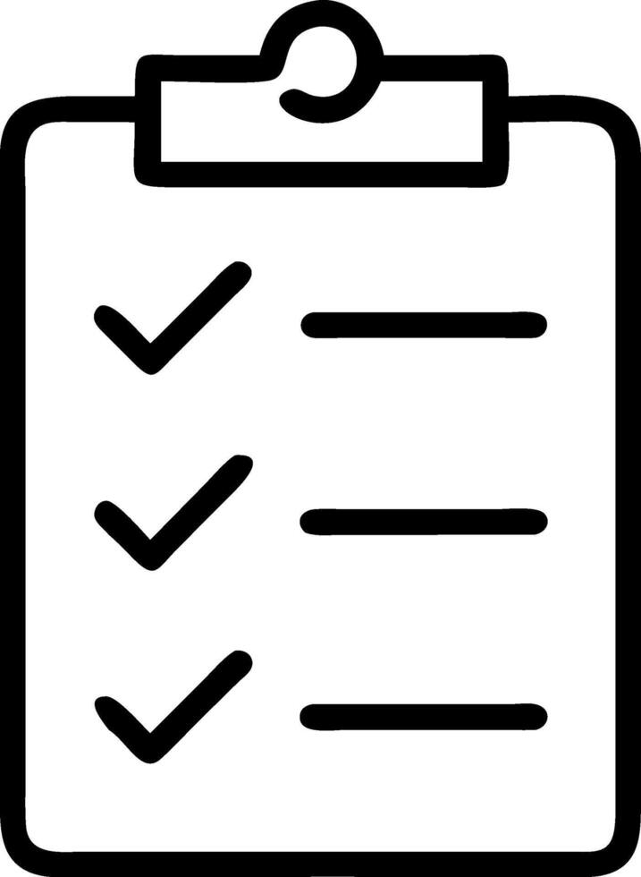 Checklist Icon Design for Task Management, To-Do Lists, and Organization vector