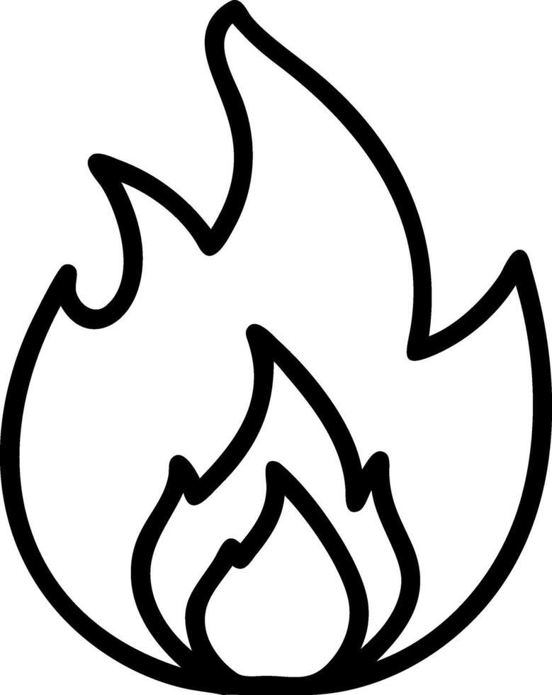 Fire Icon Design for Heat, Flame, and Energy Concepts vector