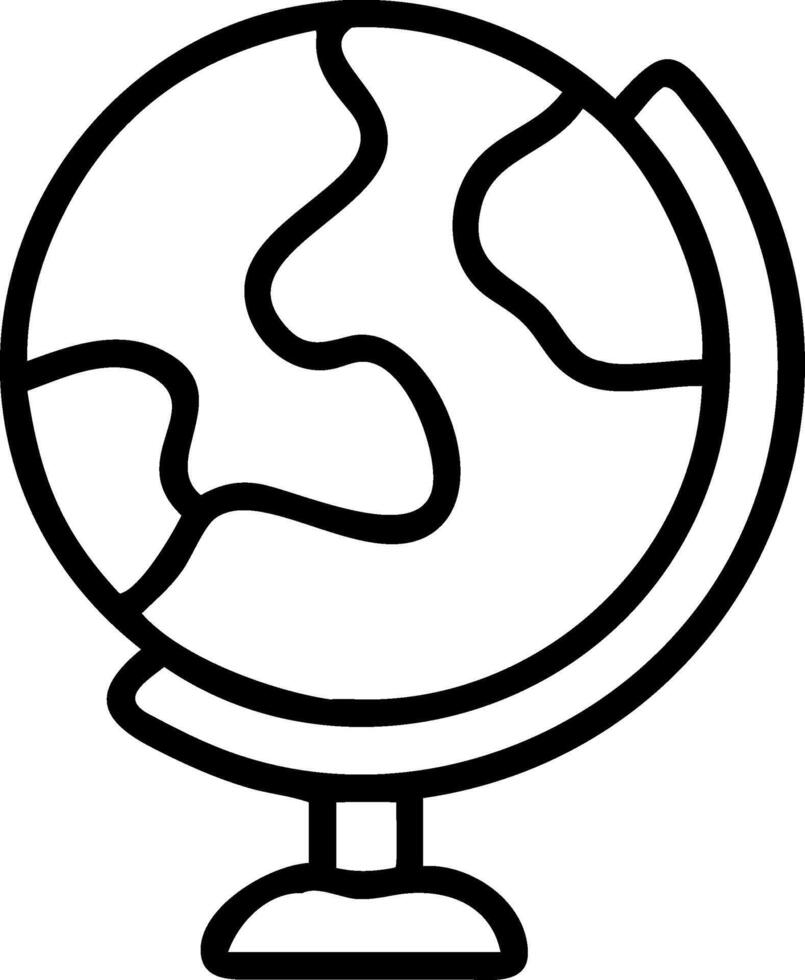 Globe Icon Design for World and Geography Concepts vector