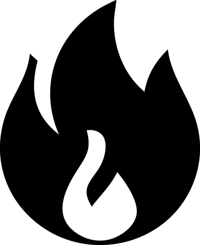 Fire Icon Design for Flames, Heat, and Burning Symbols vector