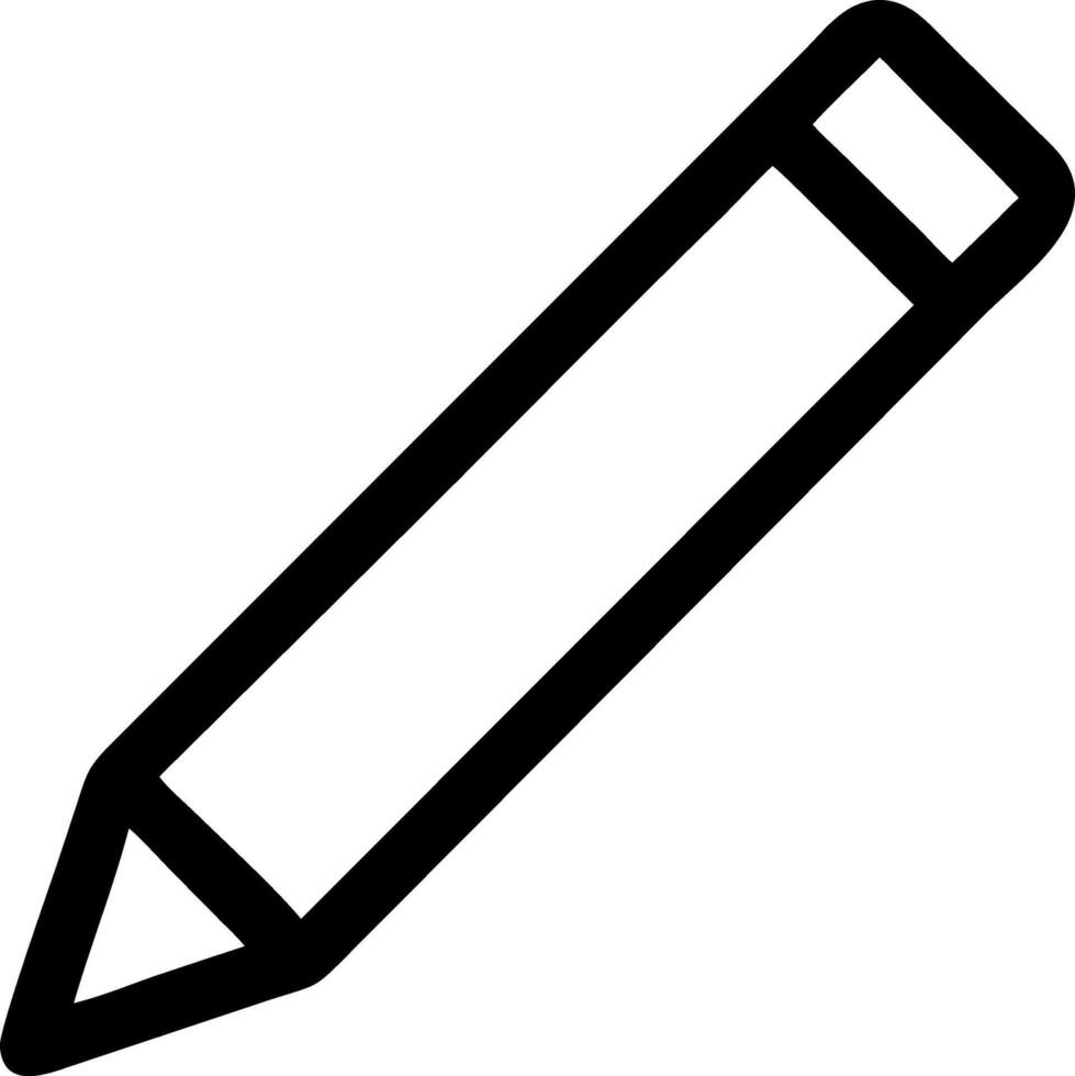 Pencil Icon Design with Classic Writing Tool for Drawing and Creativity vector
