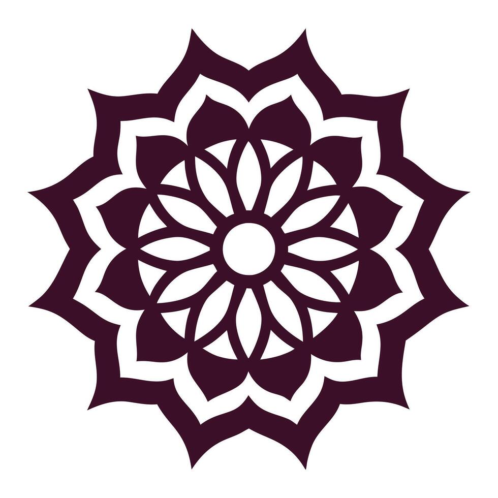 a flower design in black and white vector