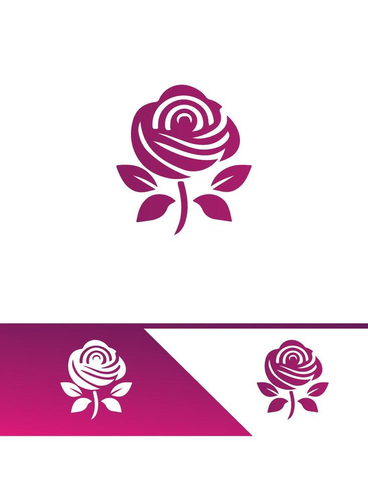White Rose Magic Rose Logo vector