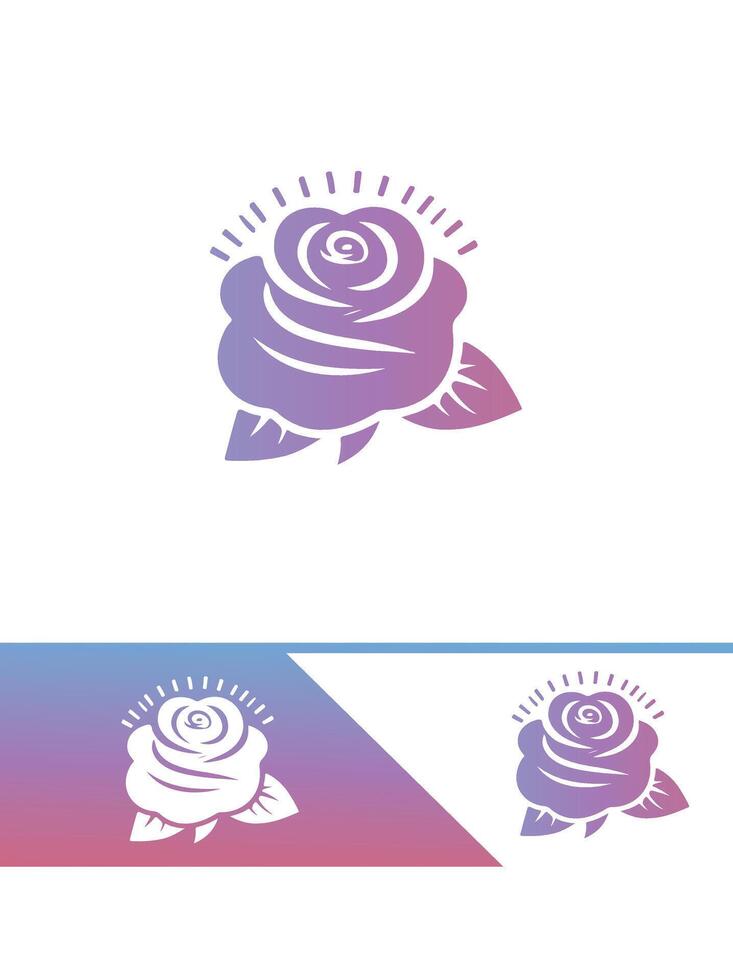 Soft Petals Rose Logo vector